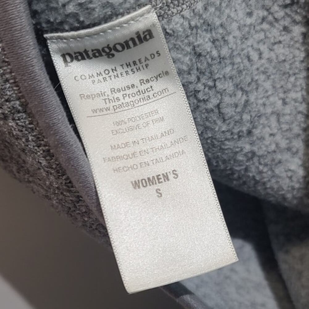 Patagonia Better Sweater 1/4-Zip Fleece Gray Small GUC Recycled Poly - Picture 4 of 5